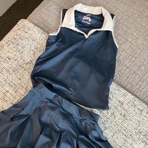 Lucky In Love - Girl's Tennis Matching Shirt and Skirt - M (10-12)